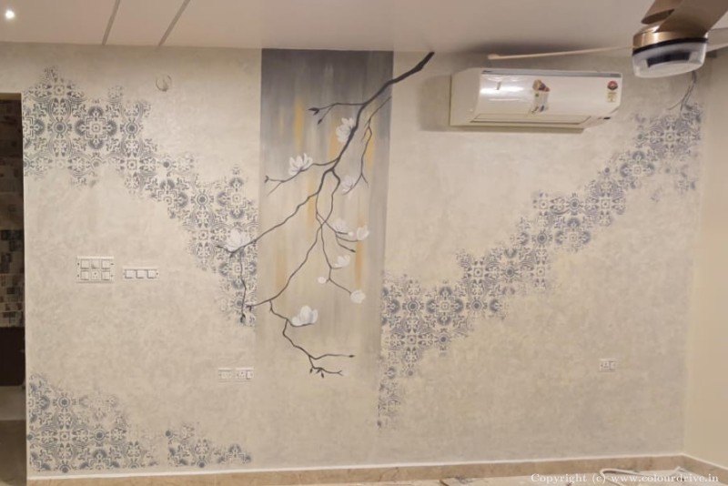 Venetian plaster feature wall